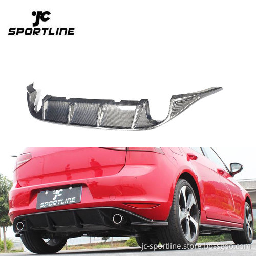 Luxury Carbon Fiber Rear Diffuser for VW GOLF 7 MK7 - Modify